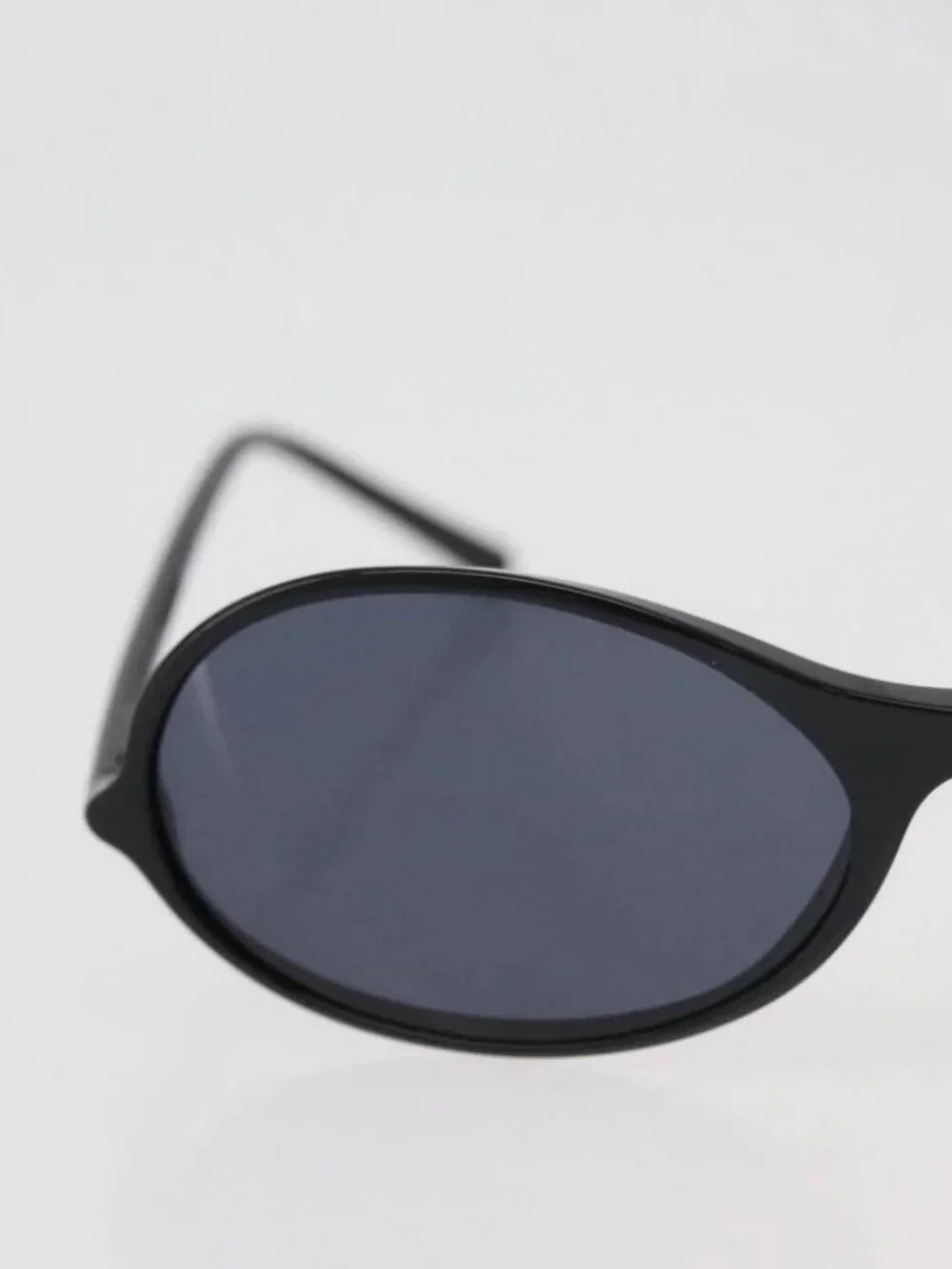 CHANEL COCO Mark Sunglasses plastic Black CC Auth 176084A